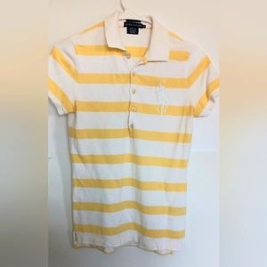 Ralph‎ Lauren Women's Medium Yellow and White